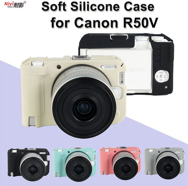 Schutzhülle aus weichem Silikon für Canon R50 in Schwarz - Bild 1