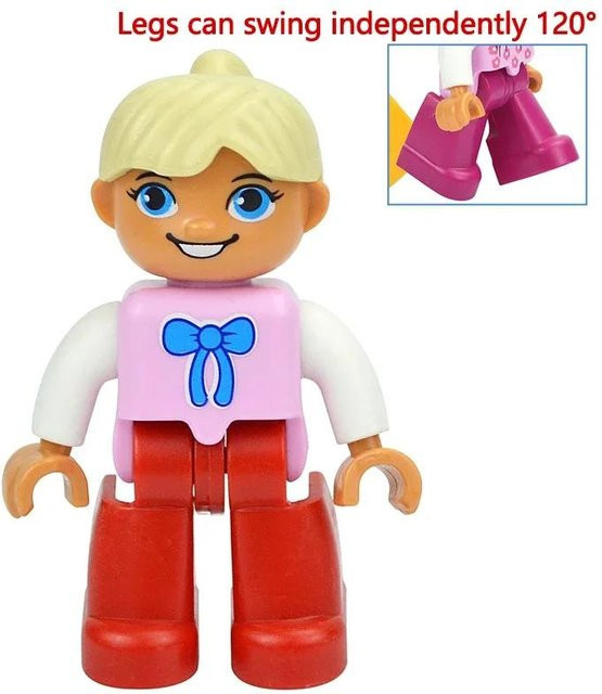 Yiran toy Familienfiguren Baustein, Prinzessin, Piraten, Polizei, ab 3 Jahren - Bild 1
