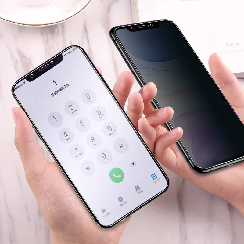 Sichtschutz Panzerglas aus gehärtetem Glas für Realme 2 3 5 Pro Q 5i 6i U1 Q5i X2 Pro Narzo 50i Prime 10 5G transparent - Bild 5