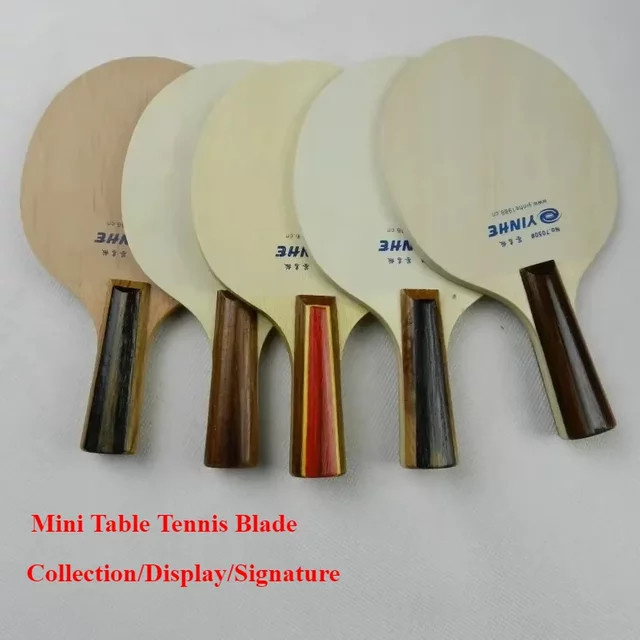 YINHE Mini-Tischtennisschläger aus Holz in Multicolour für Sammlung, Display oder Training - Bild 1