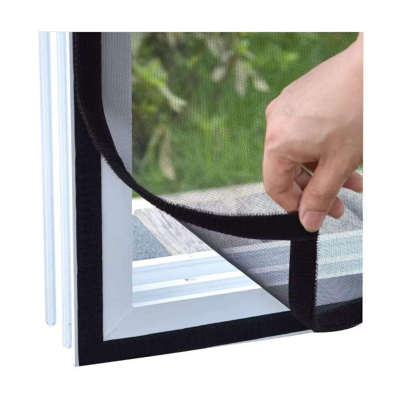 LOVRTRAVEL Insekten-Moskitonetz für Schirmfenster aus Glasfaser, graue Gaze mit schwarzer Kante - Bild 5