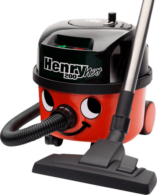 Numatic Henry Next HVN-200 Staubsauger in Rot mit Hartboden-Düse - Bild 1