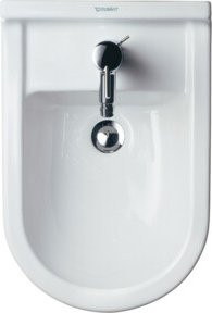 Duravit Stand-Bidet Starck 3 Weiß mit Überlauf und 1 Hahnloch, B/T/H: 36,0 x 38,5 x 56,0 cm - Bild 2