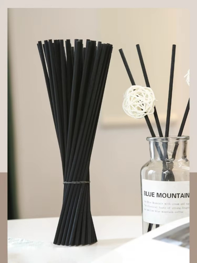 HDSAL Diffusorstäbchen aus schwarzem Faserrohr für Duftöle, 50 Stück pro Packung, Durchmesser: 0,3 cm, Länge: 20 cm - Bild 7