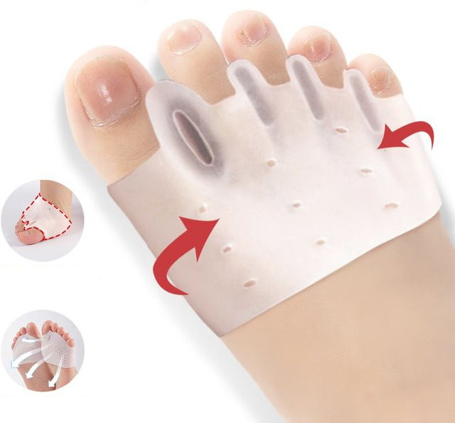 Zehenabstandshalter aus Silikon, Transparent, Unisex - Bild 1