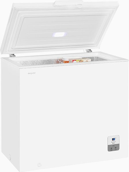 Exquisit Gefriertruhe GT200-HE-010E in Weiß mit 182 l Volumen, B/H/T: 89,1 x 55,7 x 85,3 cm - Bild 1