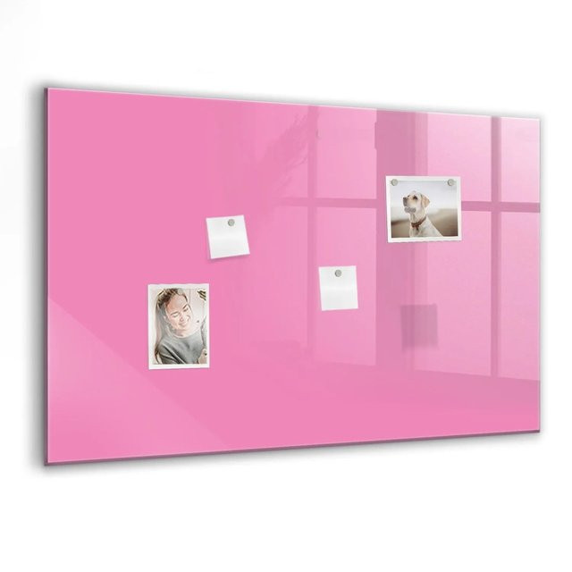 Tulup Glasmagnettafel Pink B: 90 cm, H: 60 cm - Bild 1