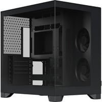 Fractal Design Pop 2 Vision Midi-Tower PC-Gehäuse in Schwarz mit Seitenfenster und 4 vorinstallierten Lüftern - Bild 1