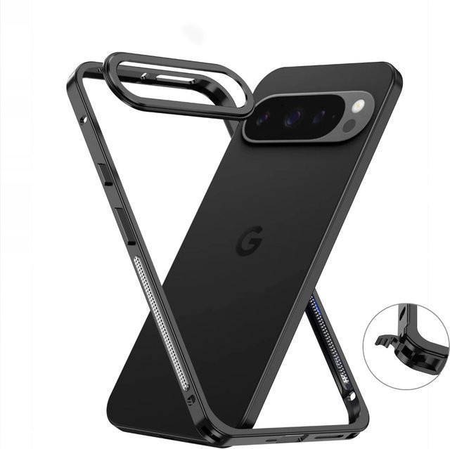 Choice Stoßfeste Handyhülle aus Aluminiumlegierung für Google Pixel 10 9 8 Pro XL in Grau - Bild 1