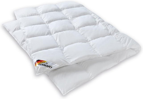 Künsemüller Finesse Steppbett aus 100 % Baumwolle in Weiß, allergikerfreundlich mit Sensofil Soft Faser, B/T/H: 135 x 200 cm