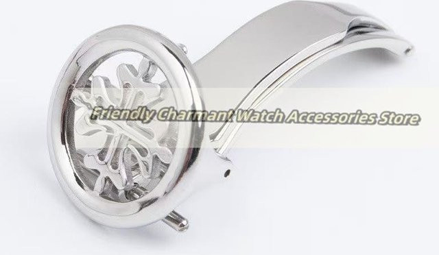 QuirkCart Uhrenarmband-Faltschließe, Edelstahl, Silber, Unisex - Bild 1
