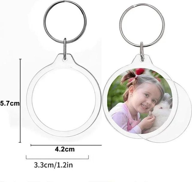 Binchi Outdoor Product Schlüsselanhänger Acryl, Rechteckig, Grau, Unisex - Bild 1