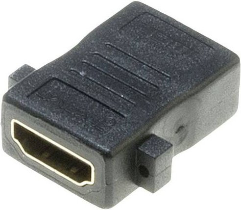 Lyndahl LKPA008 HDMI Adapter Schwarz mit vergoldeten Steckkontakten (1x HDMI-Buchse auf 1x HDMI-Buchse) - Bild 1