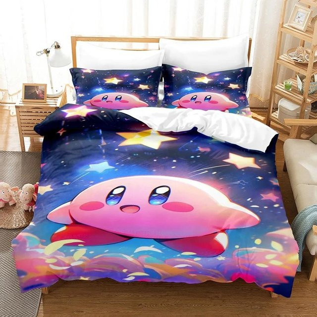 Cartoon Star Allies Bettwäsche Set mit Bettbezug und Kissenbezug aus Mikrofaser, Mehrfarbig, B/H: 100 x 150 cm - Bild 1
