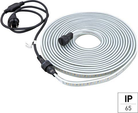 E2 LED-Lichtschlauch in Weiss, Cool White, 10 m Länge, IP65 wasserfest - Bild 1