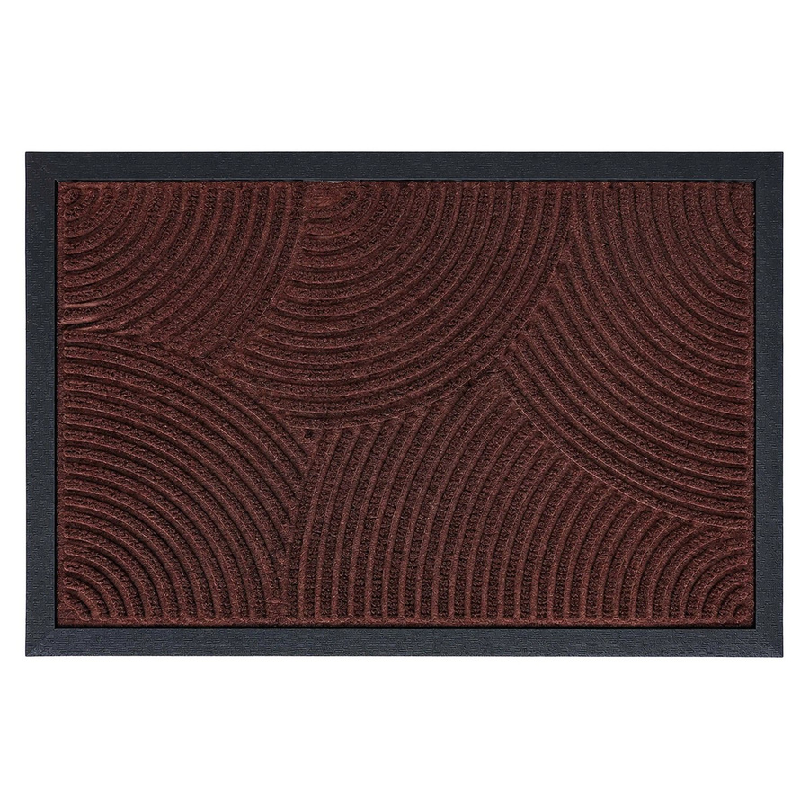 Relaxdays Fußmatte aus Polypropylen in Braun mit rutschfester Gummikante, B/T/H: 60 x 40 x 1 cm - Bild 2