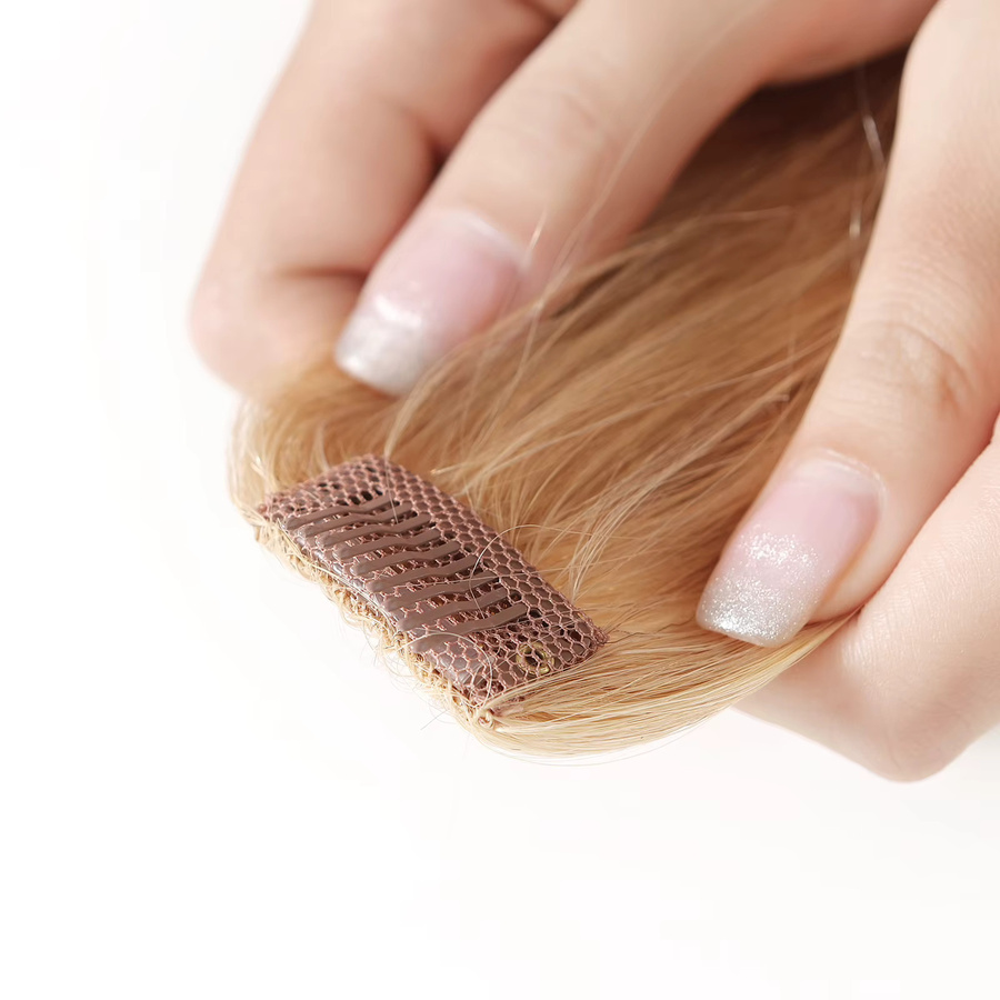 HAIRCUBE Pony-Perücke, goldblond, 100 % Echthaar, Damen - Bild 3