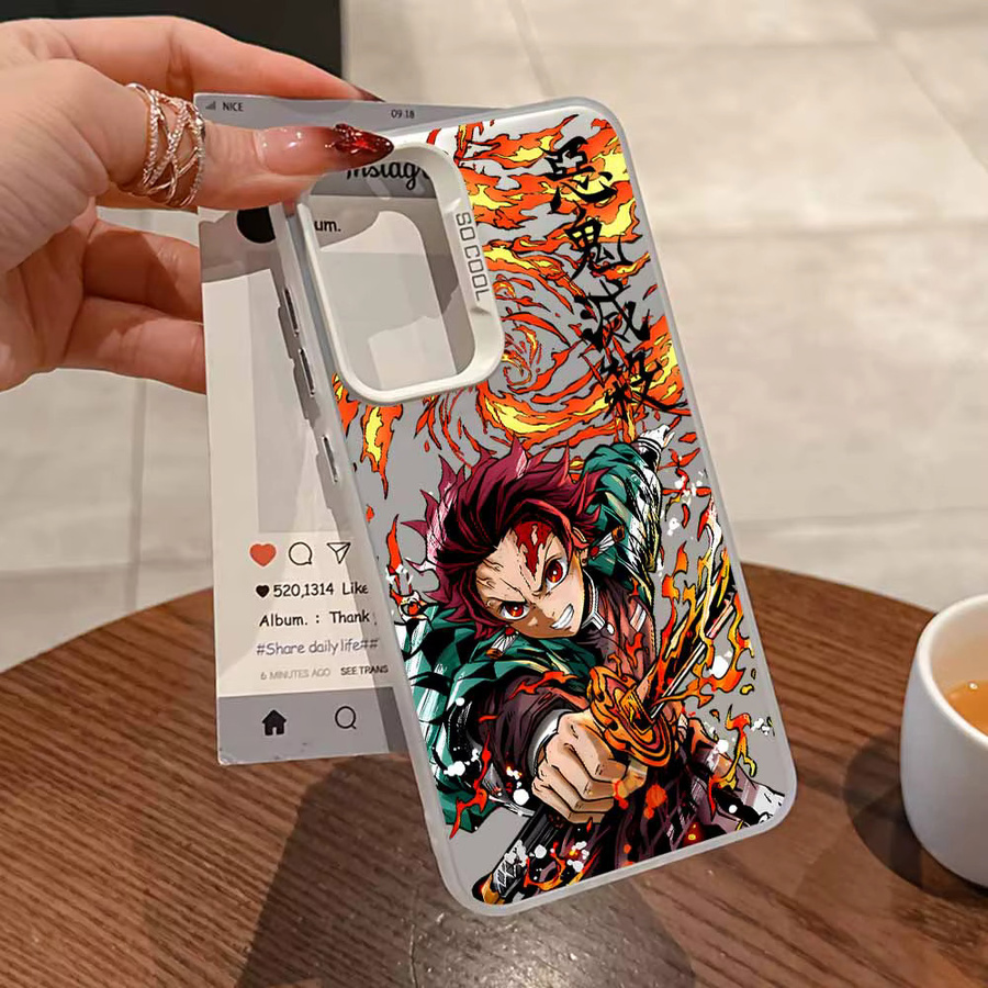 Niedrige Handyhülle im Anime Demon Slayer Design für Android Smartphones, Mehrfarbig - Bild 2