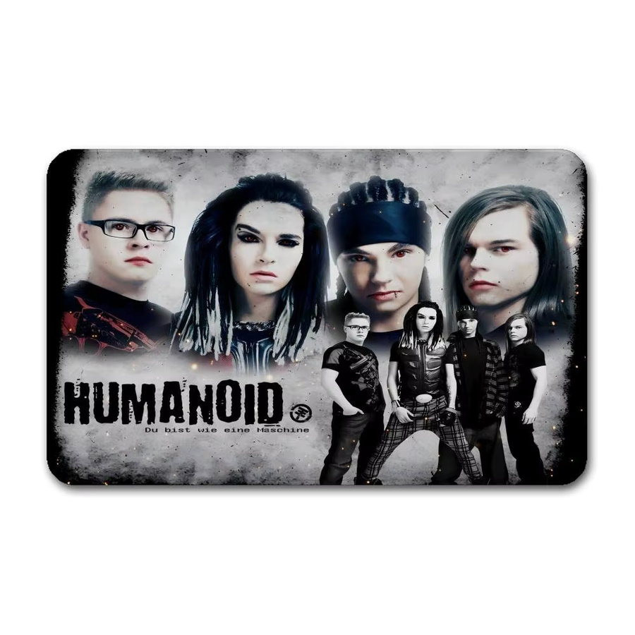 Rutschfeste Badezimmermatte mit Bill Kaulitz Motiv von Tokio Hotel zur Wasserabsorption für Badezimmer oder Schlafzimmer - Bild 7
