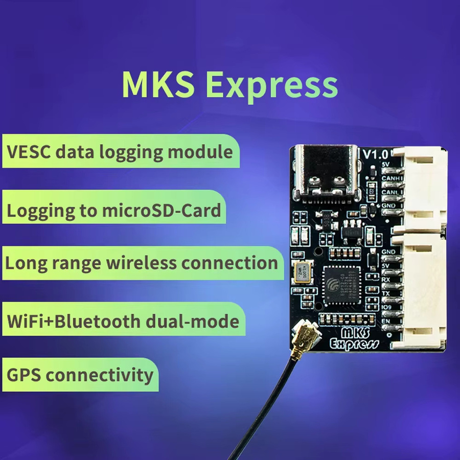 Reorcxe VESC EXPRESS ESP32-Modul mit WLAN, Bluetooth, GPS-Positionierung und SD-Karten-Logging - Bild 3
