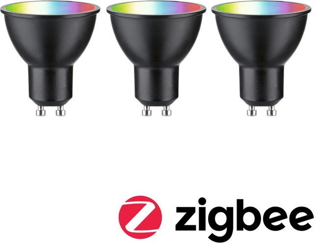 Paulmann Home LED-Leuchtmittel GU10 RGBW Schwarz Matt mit ZigBee 4,8 W - Bild 1