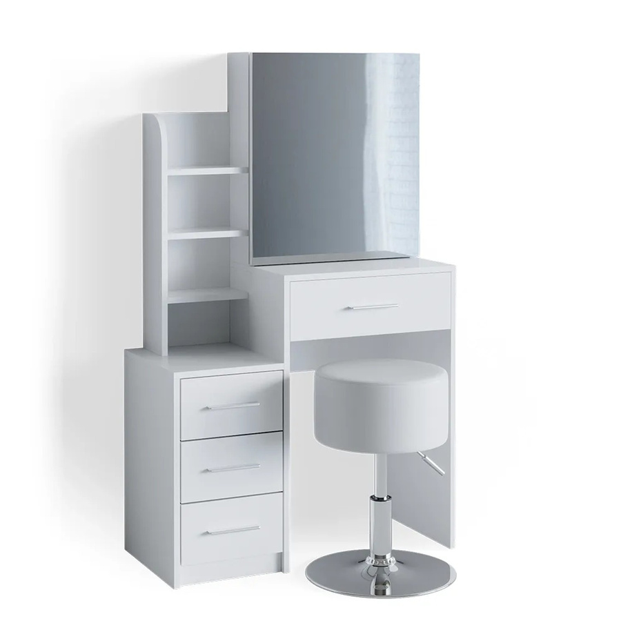Vicco Schminktisch Conrada mit Hocker in Weiß - Bild 2