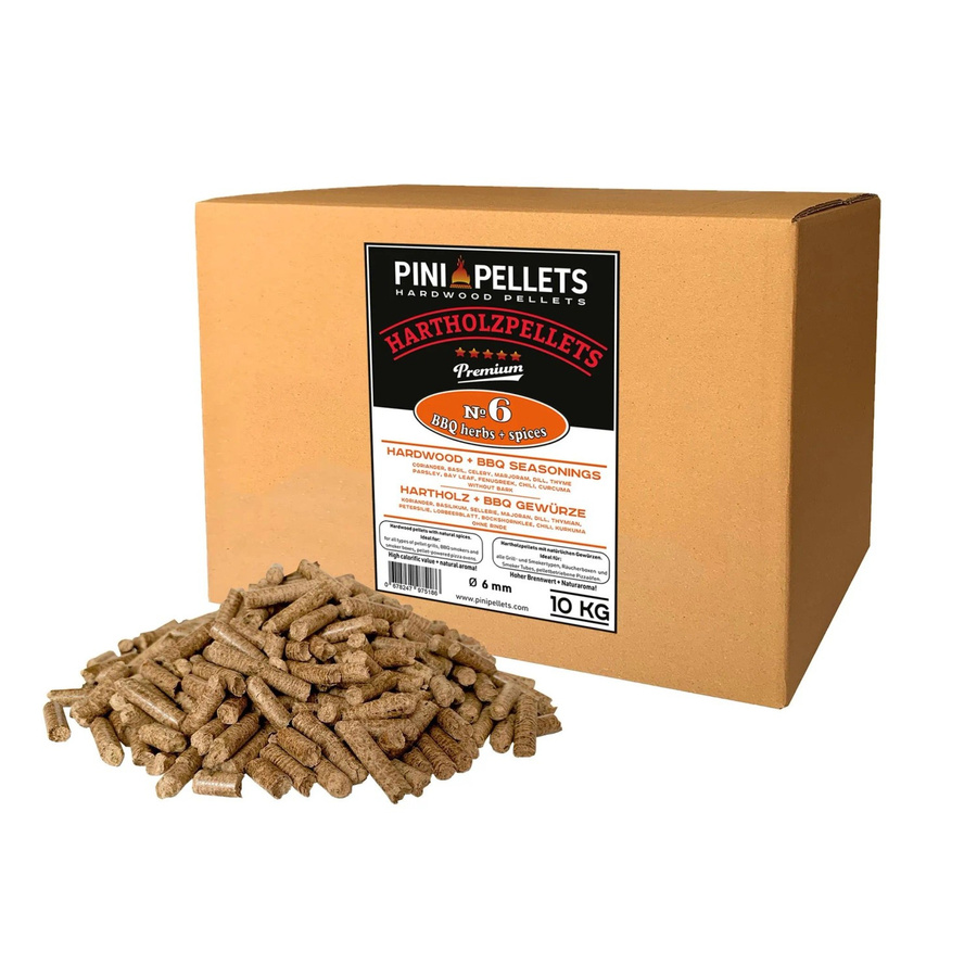 PINI Hartholz Pellets № 6 BBQ Gewürze 10 kg - Bild 2