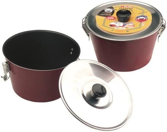 Ibili Puddingform aus Aluminium mit Antihaftbeschichtung, Rot gesprenkelt Schwarz, Durchmesser: 20 cm - Bild 1
