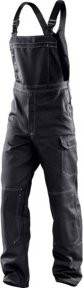 Kübler ORGANiQ Latzhose 3248 Schwarz Größe 48 mit Kniepolstertaschen nach EN 14404 - Bild 1