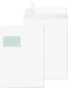 SECURITEX Versandtasche DIN C4 mit Fenster, weiß, 100er Packung, selbstklebend - Bild 1