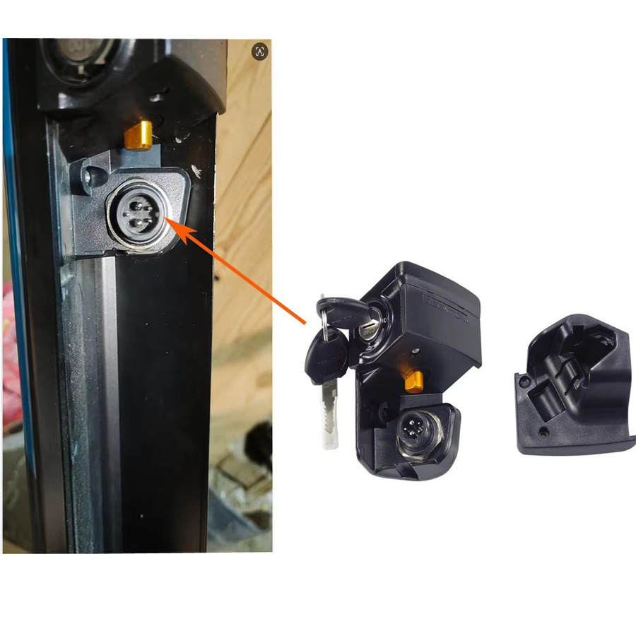 Dorado NCM Magnum Metro E-Bike Akkuhalterung in Schwarz für ROLLGOOD GlareWheel Frey AM1000 Paselec PC100 - Bild 2