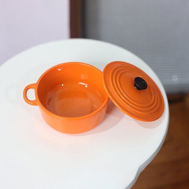 ZTOYL Mini Topf Kessel Pfanne Mit Deckel Wasserkocher, Puppenhaus Zubehör, Rot - Bild 1