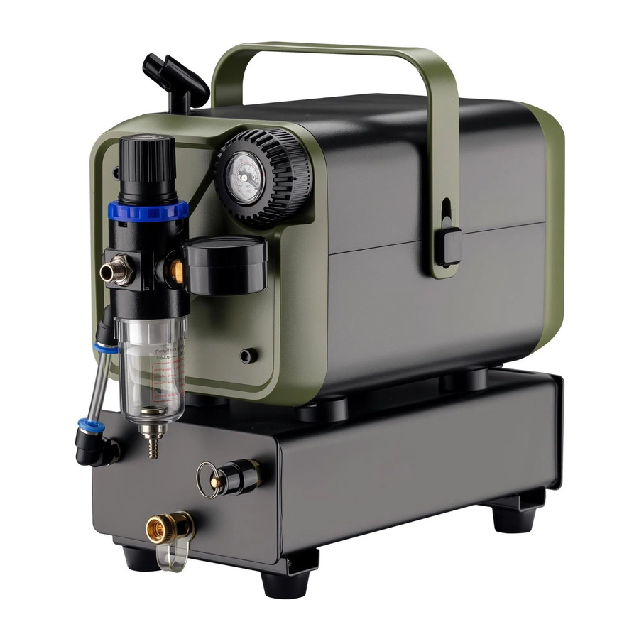 Wiltec Airbrush Kompressor Hs-679F in Grün mit 28l/Min Luftleistung - Bild 2