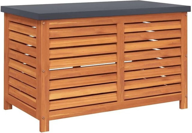 vidaXL Gartenbox aus geöltem Eukalyptusholz in Braun, B/T/H: 90 x 48 x 55 cm - Bild 1