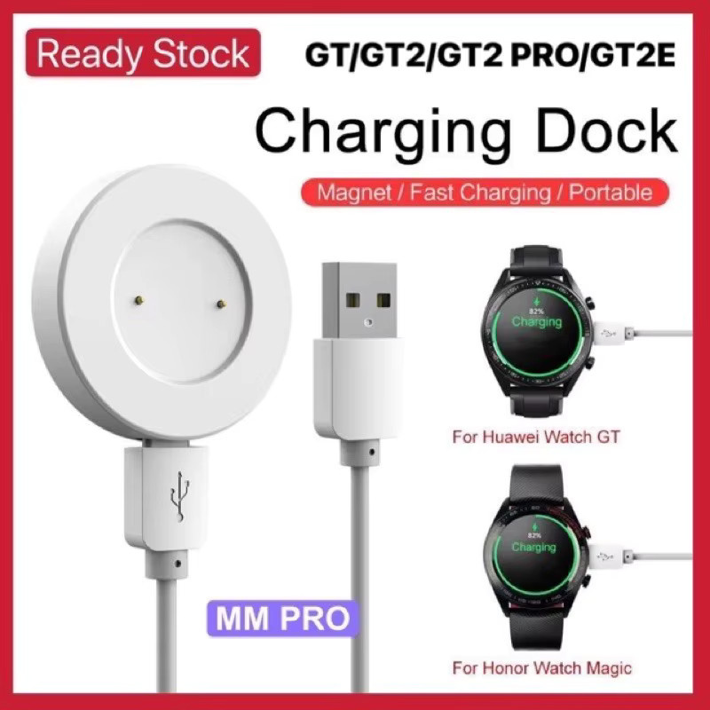 USB-Ladekabel für Huawei GT, GT2, GT2e und Honor Magic/Magic 2/GS Pro Smartwatches in Schwarz - Bild 3