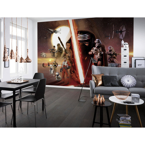 KOMAR Disney Star Wars Fototapete Collage in Bunt, Braun und Rot, B/H: 368 x 254 cm - Bild 2