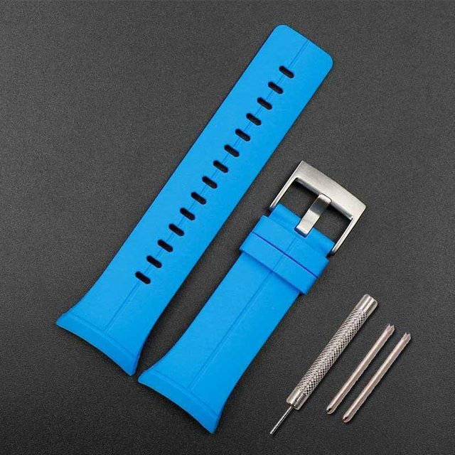 Suunto Uhrenarmband Silikon, 24 mm, blue, Unisex - Bild 1