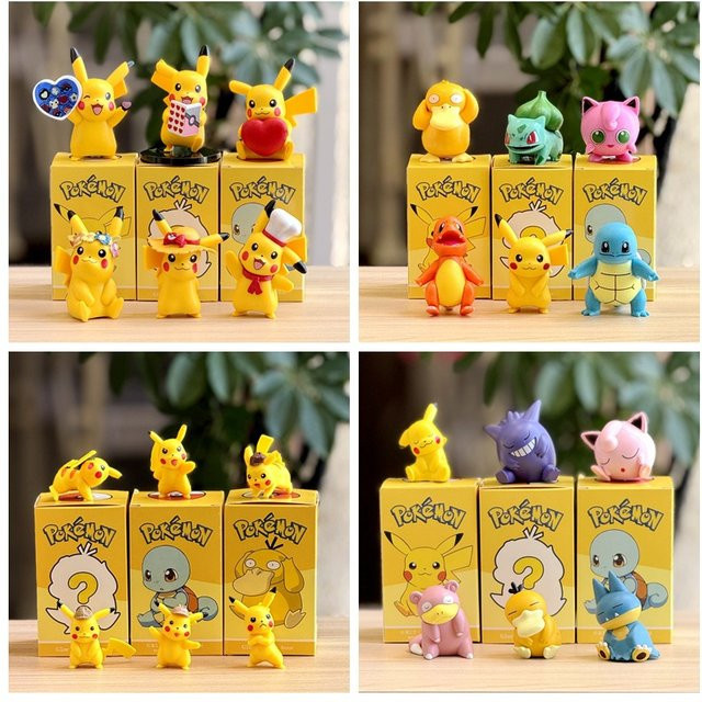 TAKARA TOMY Pokémon Pikachu, Mini PVC-Figur, Zubehör - Bild 1