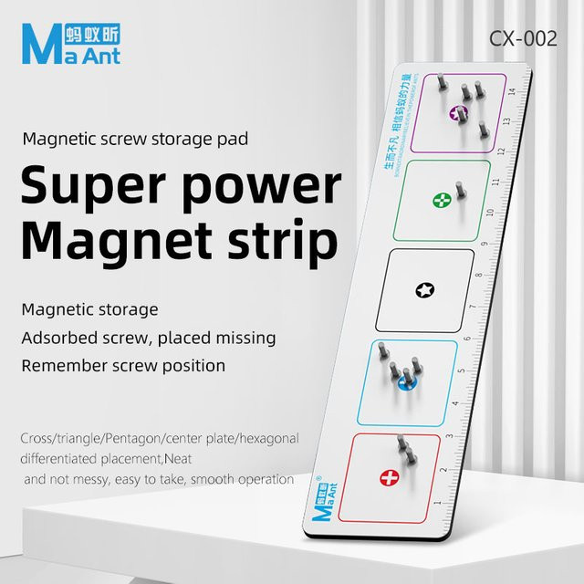 Maant CX-002 Tragbares Dual-Use Magnet-Messschieber Set für die Handy und Laptop Reparatur in Weiß - Bild 1