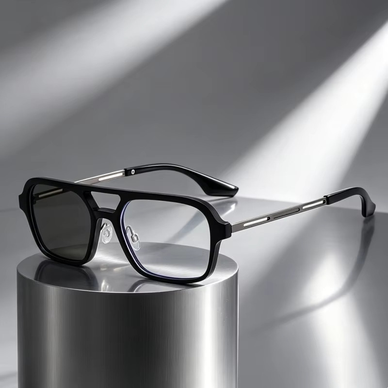 DIXSG Lesebrille, Vollrand, Square, Schwarz, Unisex - Bild 1