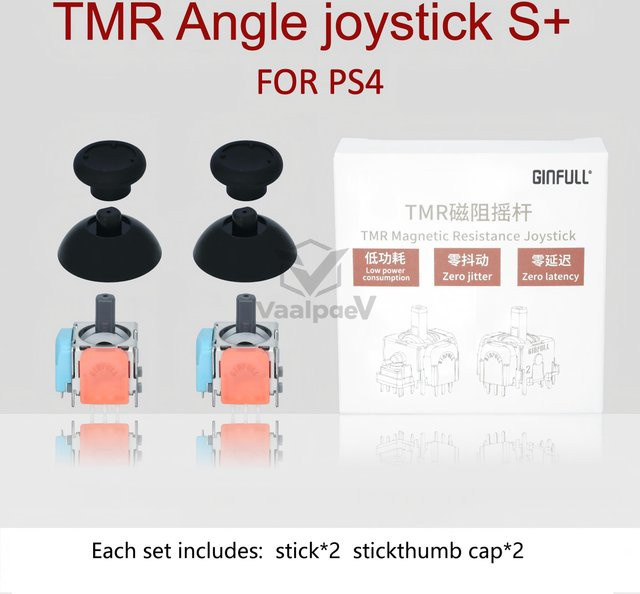 Choosinsing DS13 MAX TMR Joystick mit magnetischem Widerstand für PS5 PS4 und Xbox Series in Grau - Bild 1