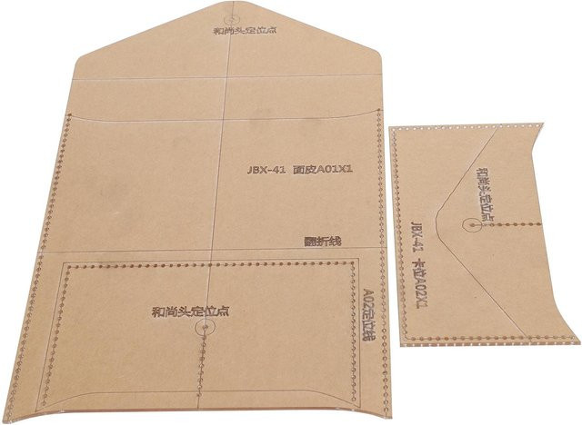 GoolRC Acryl DIY Vorlage für Umschlagtaschen, transparente Bastelschablone für Handarbeit, beige - Bild 1