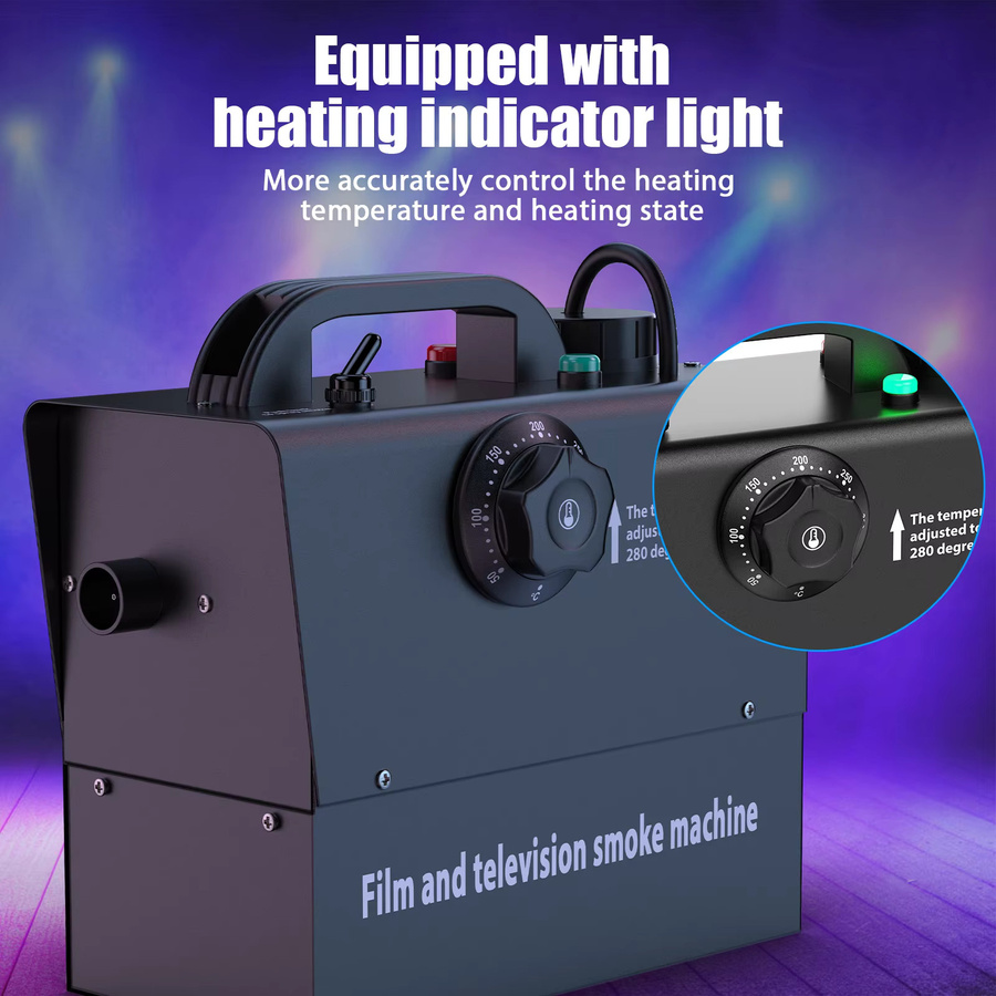 DayFlicker Wiederaufladbare Nebelmaschine 600 W in Schwarz für DJ, Disco und Party - Bild 4