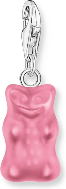 Thomas Sabo Charm Goldbären Anhänger, 925 Silber, Pink, Damen - Bild 1