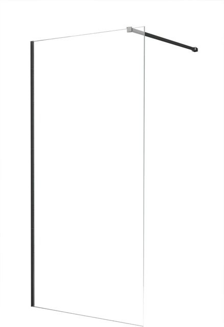 Glasdeals Walk In Duschwand TIPO Schwarz, B: 120 cm, H: 200 cm - Bild 1