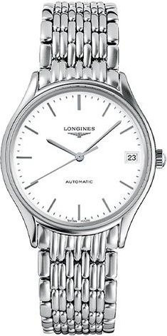 Longines Armbanduhr Automatik, Edelstahl, Weiß, Damen - Bild 1