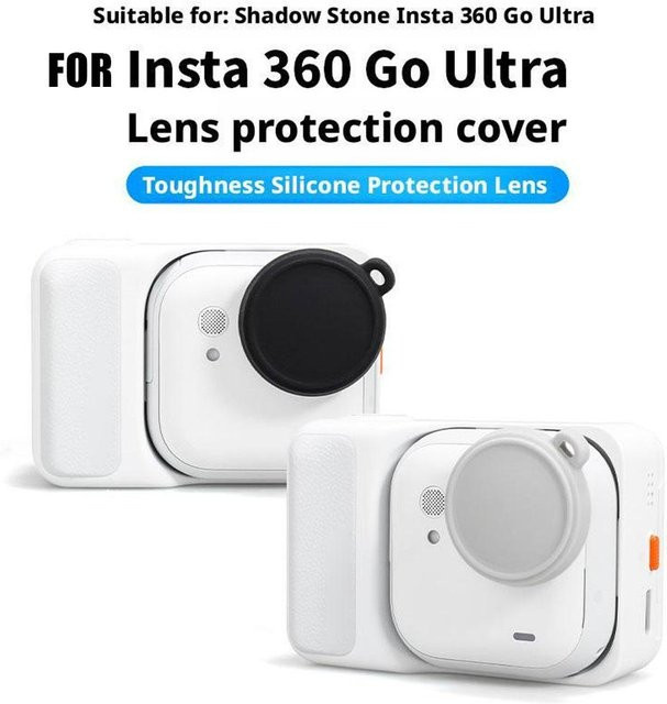 3er-Set Objektivschutzhüllen für Insta360 GO Ultra, staubdichte und kratzfeste Gummi-Objektivdeckel als Ersatzzubehör - Bild 1