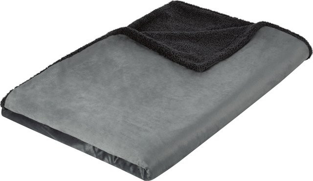 LIVARNO HOME Kuscheldecke Teddyfleece in Grau, B: 150 cm, L: 200 cm - Bild 1
