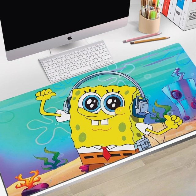 Potdemiel Mauspad mit SpongeBob Schwammkopf und Patrick Star Motiv in Multicolour - Bild 1