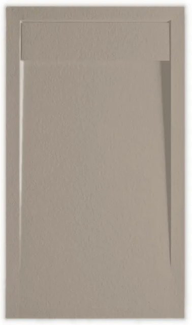 Frascio New Technology Duschwanne aus Mineralguss in Mokka, rechteckig, B: 80 cm, T: 105 cm - Bild 1